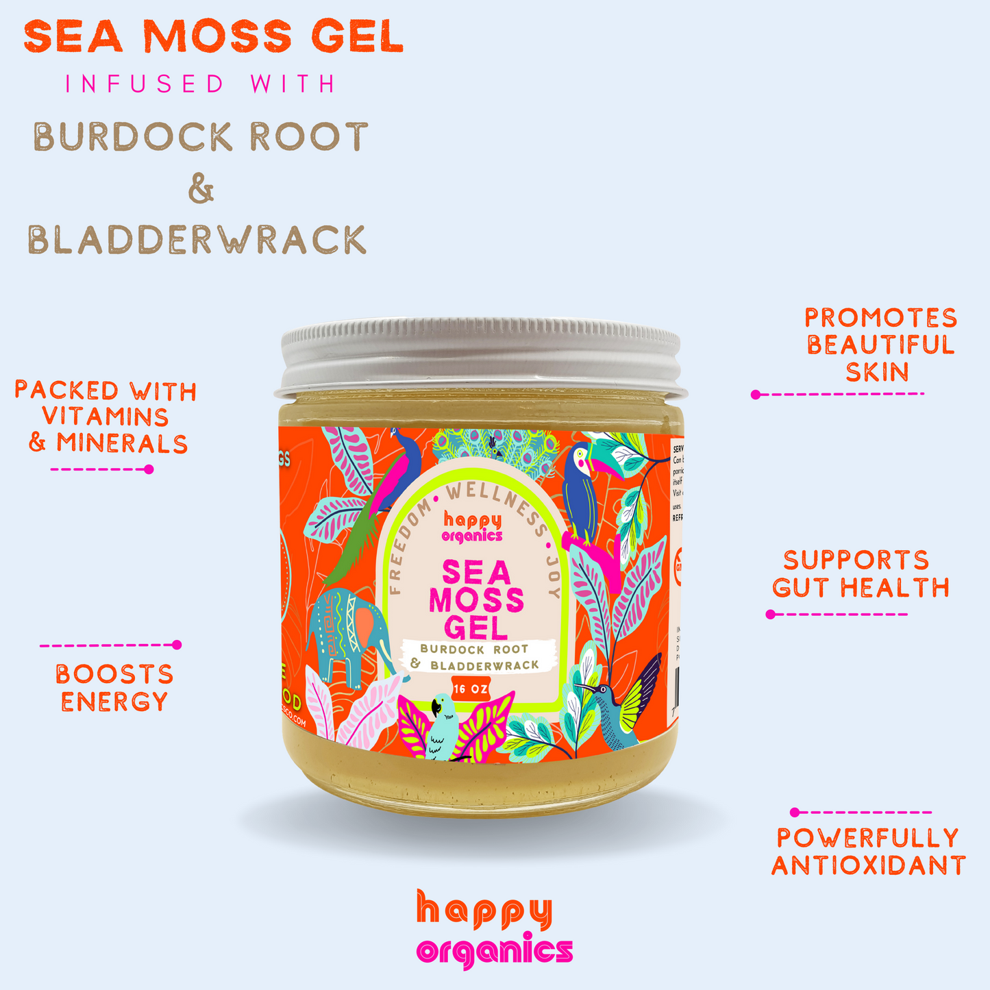 Burdock Root & Bladderwrack Sea Moss Gel