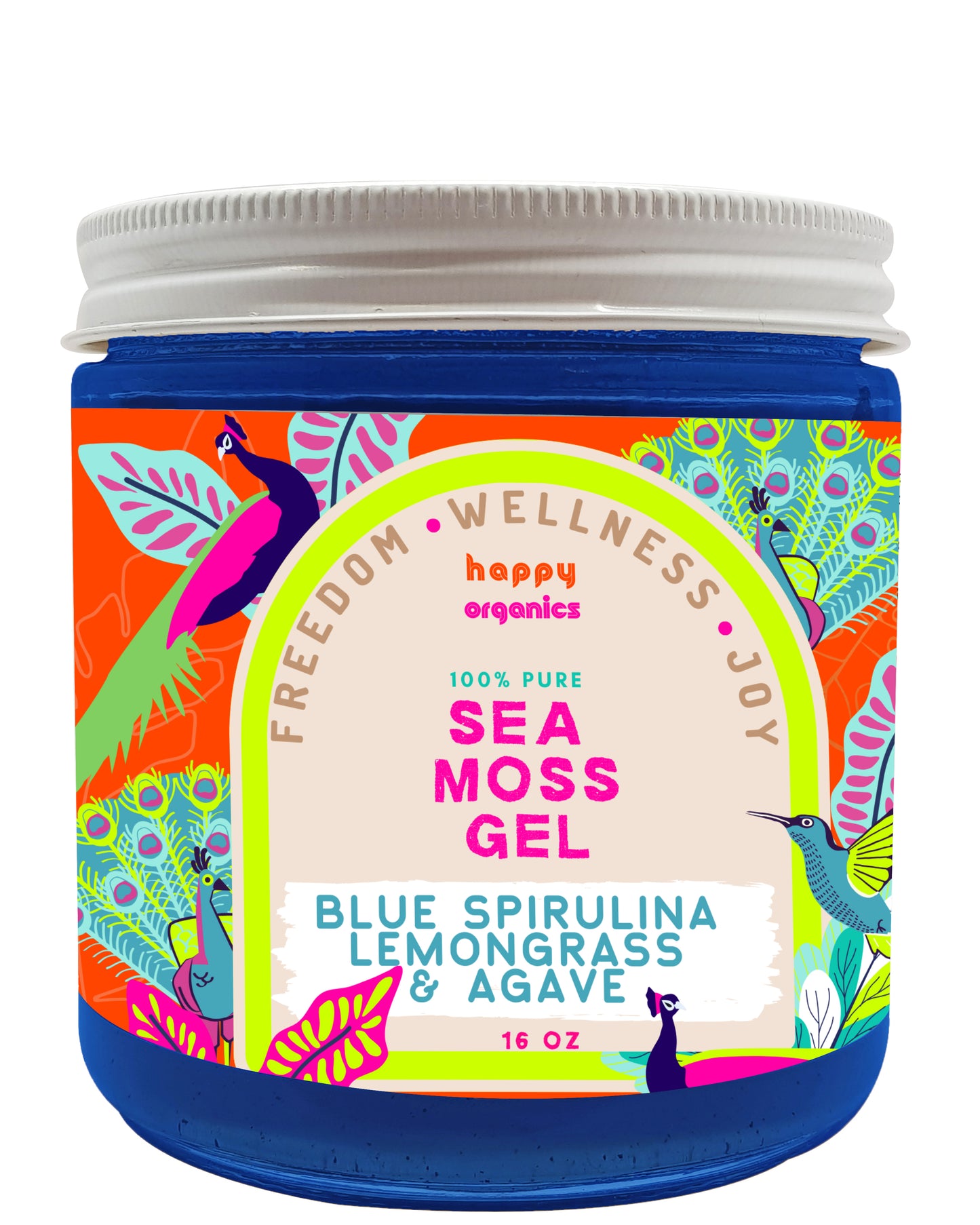 Blue Spirulina, Lemongrass & Agave Sea Moss Gel