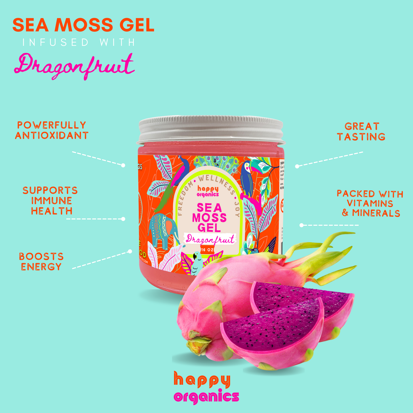 Dragonfruit Sea Moss Gel