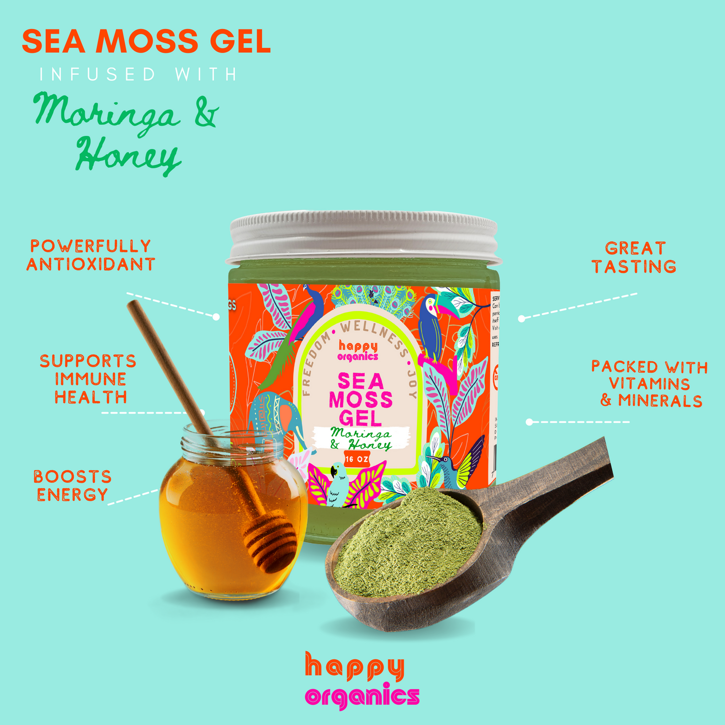 Moringa & Honey Sea Moss Gel