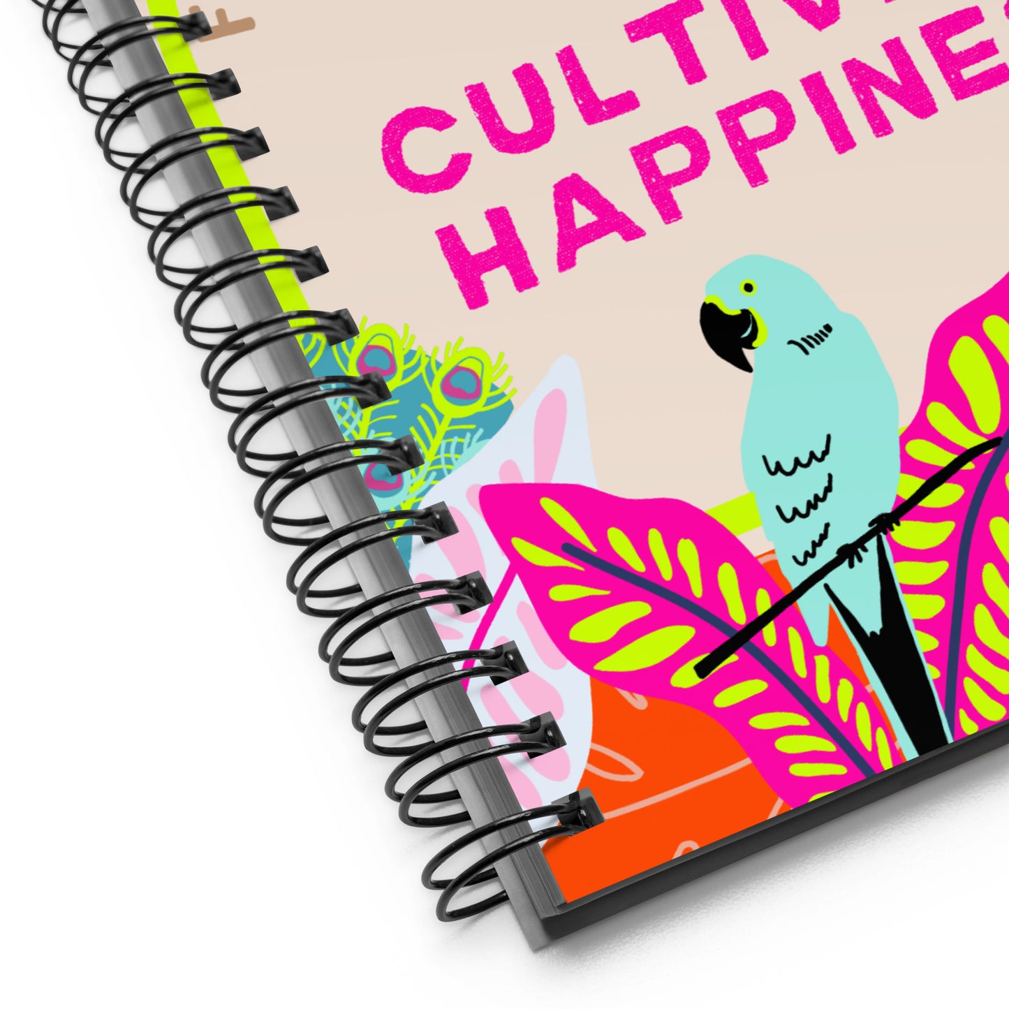 Cultivate Happiness Spiral notebook